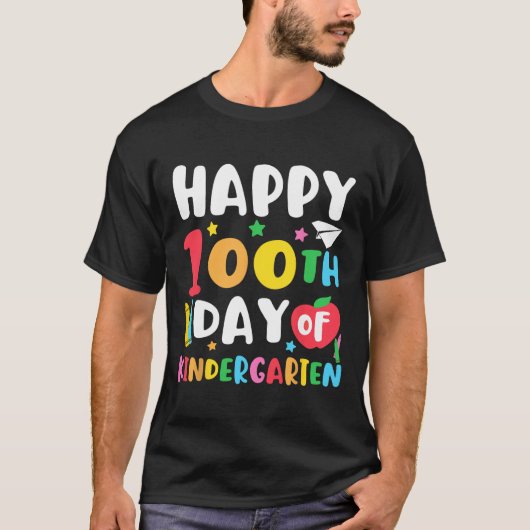 Fijne 100ste dag van de kinderarts Kinderen 100 D T-shirt (Voorkant)