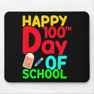 Fijne 100ste dag van de school 100 dagen oud voor muismat