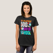 Fijne 100ste dag van de school grappige leerling K T-shirt (Voorkant volledig)