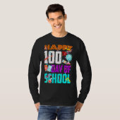 Fijne 100ste dag van de school grappige leerling K T-shirt (Voorkant volledig)