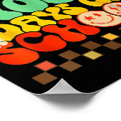 Fijne 100ste dag van de schoolleraar Kinder Retro Poster (Hoek)
