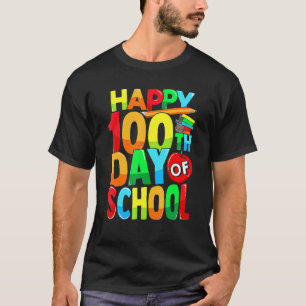 Fijne 100ste dag van de schoolleraar Kinderen Happ T-shirt