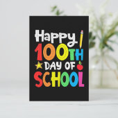 Fijne 100ste dag van de schoolleraar regenboog (Staand voorkant)