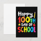 Fijne 100ste dag van de schoolleraar regenboog (Voorkant / Achterkant)