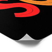 Fijne 100ste dag van de schoolleraar regenboog poster (Hoek)