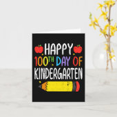 Fijne 100ste dag van de schoolschoolleerling 1 kaart (Gele Bloem)