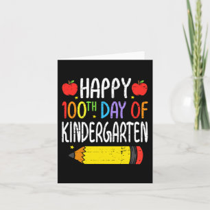 Fijne 100ste dag van de schoolschoolleerling 1 kaart