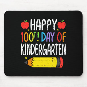 Fijne 100ste dag van de schoolschoolleerling 1 muismat