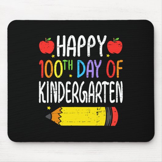 Fijne 100ste dag van de schoolschoolleerling 1 muismat (Voorkant)