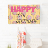 Fijne 10e verjaardag banner voor kinderen! (Insitu)