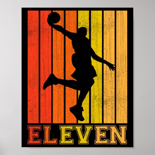 Fijne 11e verjaardag Decoraties voor jongens Baske (Voorkant)