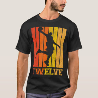 Fijne 12de verjaardag Decoraties voor jongens Bask T-shirt