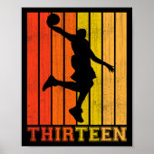 Fijne 13de verjaardag Decoraties voor jongens Bask (Voorkant)