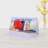 Fijne "13e" VERJAARDAG VOOR EEN NIEUWE TIENER! Kaart (Gele Bloem)