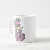 Fijne 16de verjaardag! koffiemok (Voorkant links)