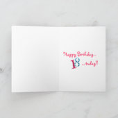 Fijne 18e verjaardag, leuke polla-dot-kaart kaart (Binnen)