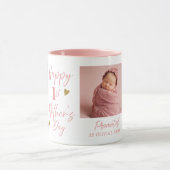 Fijne 1e Moederdag als oma 5 foto's Roze Mok (Midden)