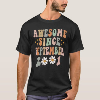 Fijne 21ste verjaardag 21 jaar oud Geweldige sinds T-shirt