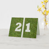 Fijne 21ste verjaardag! kaart (Gele Bloem)