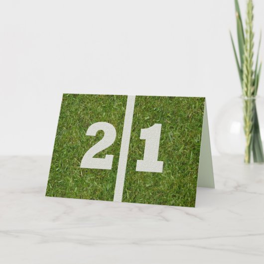 Fijne 21ste verjaardag! kaart (Voorkant)