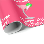 Fijne 21ste verjaardag! Kosmopolitisch pakpapier (Rol Hoek)