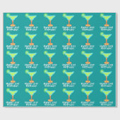 Fijne 21ste verjaardag! Margaritas Wrapping Paper Cadeaupapier (Vlak)