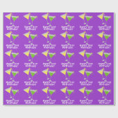 Fijne 21ste verjaardag! Martinis Wrapping Paper Cadeaupapier (Vlak)