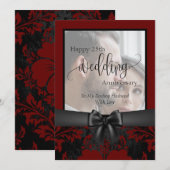 Fijne 25ste trouwdag traditionele foto kaart (Voorkant / Achterkant)