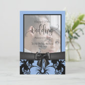 Fijne 25ste trouwdag traditionele foto kaart (Staand voorkant)