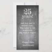 Fijne 25ste verjaardag op de krijgsraad (Achterkant)