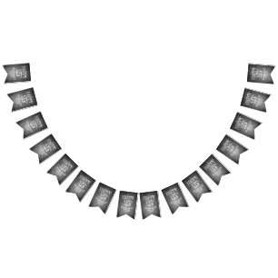 Fijne 25ste verjaardag op de krijgsraad vlaggetjes