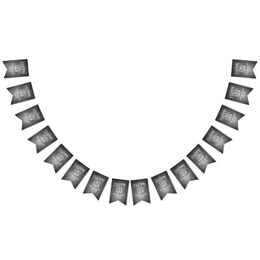 Fijne 25ste verjaardag op de krijgsraad vlaggetjes (Alle)