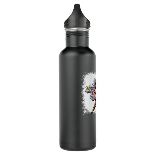 Fijne 2e schooldag waterfles  (Links)