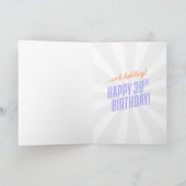 Fijne 39e verjaardag Kaart (Binnen)