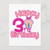 Fijne 3e verjaardag! briefkaart (Voorkant)