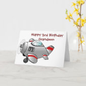 **FIJNE 3e VERJAARDAG VAN ONZE KLEINZOON** Kaart (Gele Bloem)