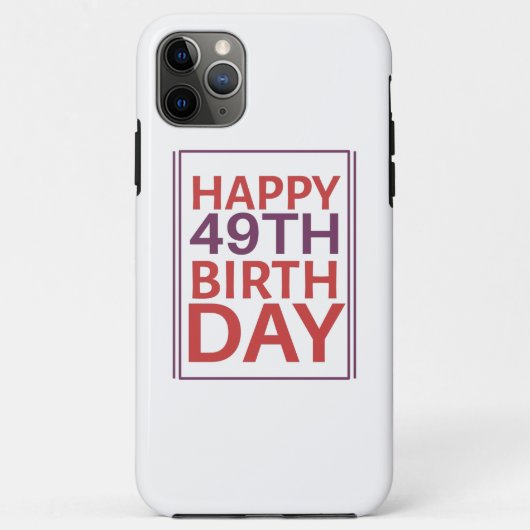 Fijne 49ste verjaardag. Case-Mate iPhone case (Achterkant)