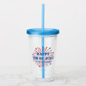 Fijne 4 juli Acrylverfglas voor Tumbler Acryl Drinkbeker (Voorkant)