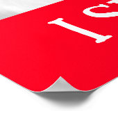 Fijne 4 juli ik shih tzu geen hond USA vlag Muur Poster (Hoek)