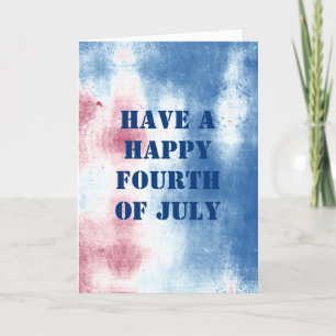 Fijne 4e juli van de Dye van de Douane van het Ber Kaart