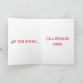 Fijne 50e verjaardag en wens je een fijne dag kaart (Binnen)