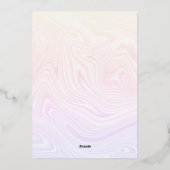 Fijne 50ste verjaardag met goud folie feestdagenkaart (Achterkant)