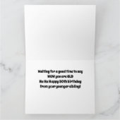 Fijne "50ste" VERJAARDAG VOOR MIJN "OUDE BROER" Kaart (Binnen)