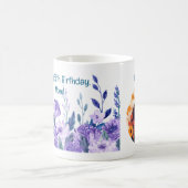 Fijne 55e verjaardag, mama! Bloemen, moeder & kind Koffiemok (Center)