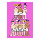 Fijne 60ste verjaardag voor haar grappige Cartoon  (Voorkant)