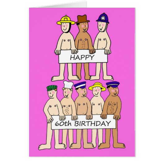 Fijne 60ste verjaardag voor haar grappige Cartoon  (Voorkant)