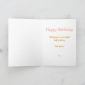 Fijne 6 maanden geboortedag Penguin Ballerina Pink Kaart (Binnen)