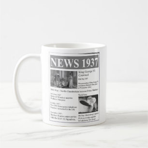 Fijne 80ste verjaardag 1937 Nieuws Mok