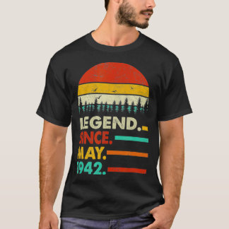 Fijne 80ste verjaardag van de 80-jarige Legende si T-shirt