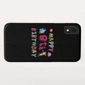 Fijne 8de verjaardag. 8 jaar per dag. Case-Mate iPhone case (Achterkant (horizontaal))